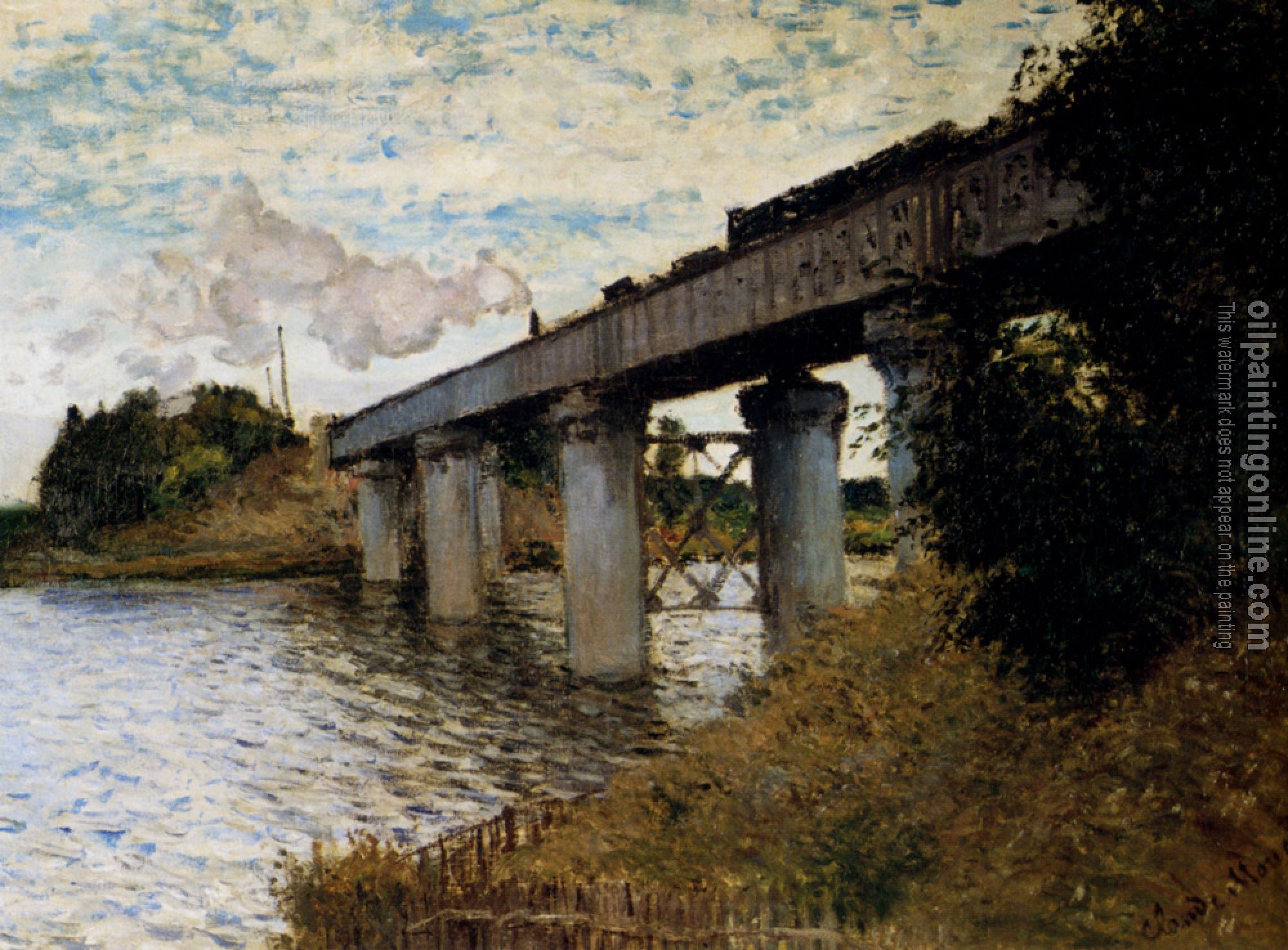 Monet, Claude Oscar - The Railway Bridge At Argenteuil